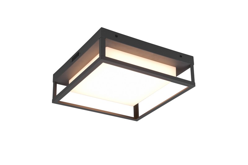 Trio Witham anracit-fehér LED kültéri mennyezeti lámpa (TRI-677860142) LED 1 izzós IP54