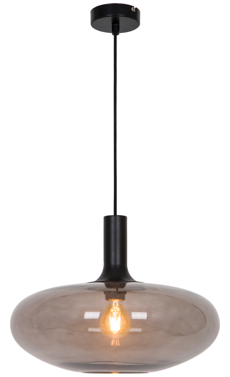 Viokef Convex füstszínű függesztett lámpa (VIO-4278100) E27 1 izzós IP20
