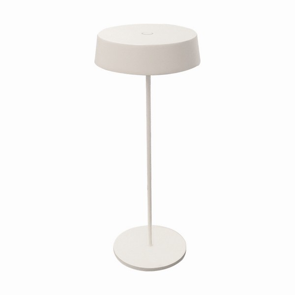 Zambelis fehér LED kültéri hordozható asztali lámpa (ZAM-E290) LED 1 izzós IP54